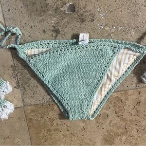 Mint Green Crochet Bikini Bottom